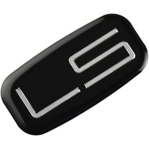 1x LS Emblem 3D Badge Checkered Cab Replacement for Chevrolet Silverado Tahoe Suburban 15036135 (Chrome/Black)
