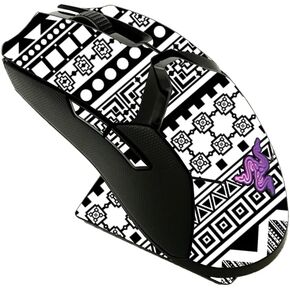 MightySkins Skin Compatible with Razer Viper Ultimate - Black Aztec | Protective, Durable, and Unique Vinyl Decal wrap Cover | Easy to Apply, Remove, and Change Styles | Made in The USA