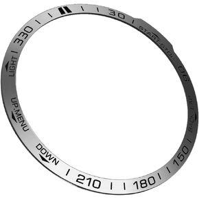 Abanen Watch Bezel for Garmin Fenix 7X Sapphire Solar / Fenix 7X Solar, Stainless Steel Polished Adhesive Cover Anti-Scratch Protector Cover Ring for Fenix 7X Series(NOT for Fenix 7 / 7S Series) (Black)