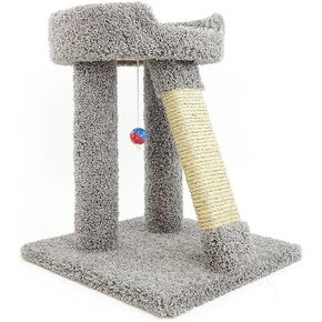 New Cat Condos Elevated Cat Bed with Toy and Scratcher