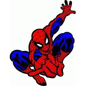 valstick Spider Man Cartoon Car Bumper Sticker Decal 4"x 5"
