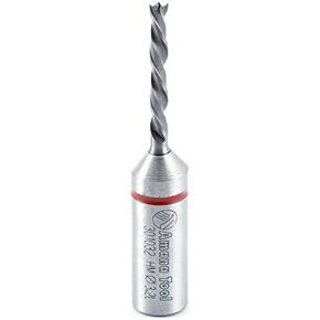 Amana Tool - 301032 Solid Carbide Cutting Edge Brad Pt. Boring Bit L/H 3.2mm Dia x 57mm