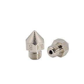 2 قطعة CR-10S PRO V2 ترقية طابعة ثلاثية الأبعاد مطلية بفوهة مقاومة للتآكل M6x0.75mm خيوط فوهة نحاسية 0.4 مم فقط لطابعة Creality CR10S Pro وCR-10 MAX الأصلية ثلاثية الأبعاد