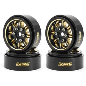 1.0 Wheels (4pcs) 1.0 Brass Beadlock Wheels for 1/24 SCX24 Gladiator C10 1/24 truck-B