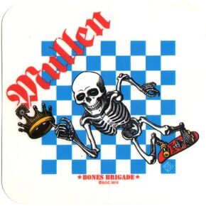 Powell Peralta Skateboard Sticker - Rodney Mullen Bones Brigade Official Reissue