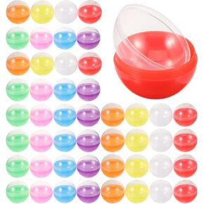60 Pcs Small Round Capsules Gumball Vending Machine Empty Capsule Plastic Container for Kids Party Favor Prizes 45mm