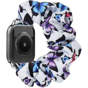 Scrunchie Elastic Watchband for Apple Watch Band Series 9 8 7 6 5 4 3 2 1 SE Ultra, Watch band for iwatch 49mm 45mm 41mm 38mm 40mm 42mm 44mm Strap Bracelet in Kuwait