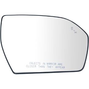 TRQ Exterior Side View Door Mirror Glass Heated Blind Spot RH for Expedition