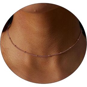 VIROMY 14K Gold Necklaces for Women Cute Dot Chain Choker Dainty Layered Bead Necklace for Women Pretty Jewelry Gifts for Women Girls Everyday Wear Necklaces for Women in Kuwait