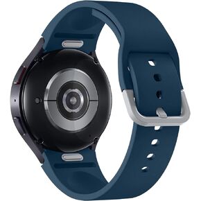 One-Click Bands Compatible with Samsung Galaxy Watch 6 Band 44mm 44mm, Galaxy Watch 6 Classic 43mm 47mm, No Gap Soft Silicone Sport Replacement Strap for Galaxy Watch 6 Band Women Men
