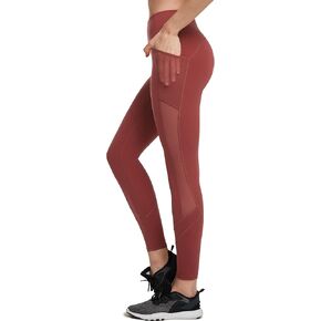 Yvette Leggings for Women with Pockets Butt Lift, High Waisted, Tummy Control, Buttery Soft, Mesh Panel Workout Running