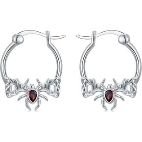POPLYKE Sloth/Spider/Peacock Earrings for Women Sterling Silver Huggie Hoop Earrings Jewelry Gifts for Girls