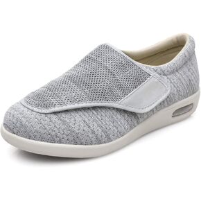 Women's Diabetic Shoes for Women Casual Adjustable Walking Shoes Wide Shoes for Elderly Swollen Feet Non-Slip Air Cushion Bottom Fattening and Widening