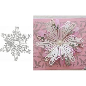 Lace Flower Frame Metal Die Cuts,Flower Background Cutting Dies Cut Stencils for DIY Scrapbooking Photo Decorative Embossing Paper Dies for Scrapbooking Greeting Card Making