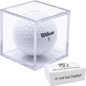 Golf Ball Cube - Showcase Your Collection & Preserve Your Golf Balls - Stunning Transparent Golf Ball Holders