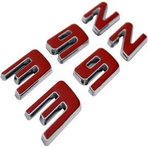 2X PartsTo 392 Emblem Nameplate with pre-adhesive for Dodge Challenger Charger Durango and Jeep Wrangler Gladiator and Ram 1500 6.4 HEMI V8