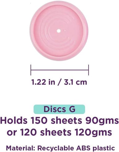 Large Black Discs (12 Units, Support Up to 150 Sheets) for Assembling a Create a Notebook Discbound in Saudi Arabia