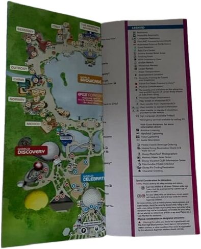 Parks Guide Map Information Brochures Set of (4) Magic Kingdom Epcot Animal Kingdom Hollywood Studios with Bonus Diecuts! in Saudi Arabia