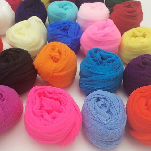 PEPPERLONELY 20 Colors Set (2.5M Each) Nylon Stocking Flower Fabric for Flowers Making in Saudi Arabia