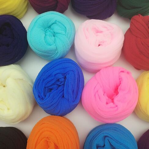 PEPPERLONELY 20 Colors Set (2.5M Each) Nylon Stocking Flower Fabric for Flowers Making in Saudi Arabia