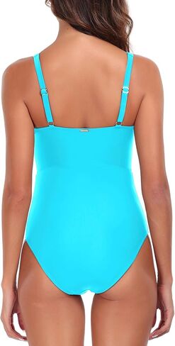 بدلة استحمام نسائية من RELLECIGA بفتحة رقبة مربعة قابلة للتعديل قطعة واحدة للنساء in Kuwait