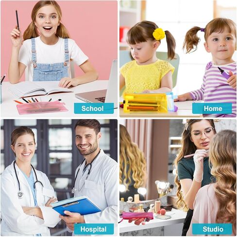 80 قطعة من البلاستيك المقاوم للماء بطبقة مزدوجة بسحاب مقاس 9 × 4-1/2 بوصة، أكياس ملفات الفاتورة، حقيبة فاتورة، حقيبة تخزين أقلام الرصاص، حقيبة مستحضرات تجميل متعددة الأغراض، حقيبة أدوات الزينة للسفر والمدرسة، 8 ألوان in Kuwait