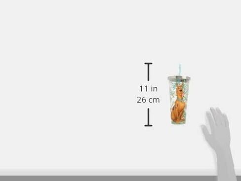 Spoontiques - Diamond Tumbler - Textured Cup with Straw - Double Wall Insulated and BPA Free - Charlie Brown & Snoopy - Yellow - 20 oz in Saudi Arabia