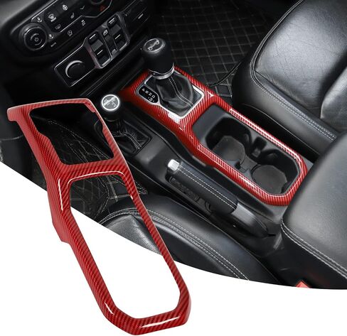 RT-TCZ for Jeep JL Gear Shift Cup Holder Panel Trim Cover for Jeep Wrangler JL JLU Gladiator JT 2018-2024 Blue Interior Accessories in Saudi Arabia