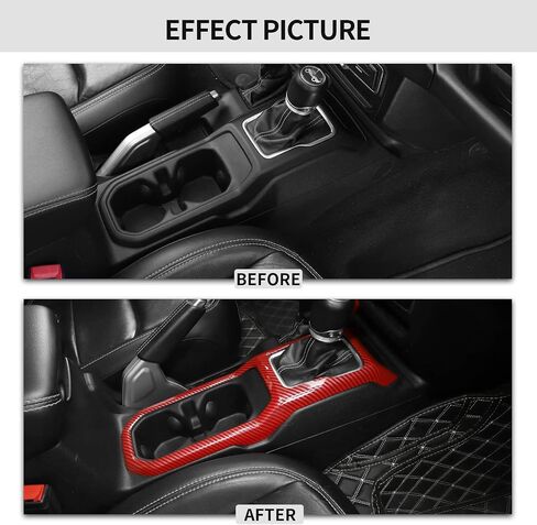 RT-TCZ for Jeep JL Gear Shift Cup Holder Panel Trim Cover for Jeep Wrangler JL JLU Gladiator JT 2018-2024 Blue Interior Accessories in Saudi Arabia