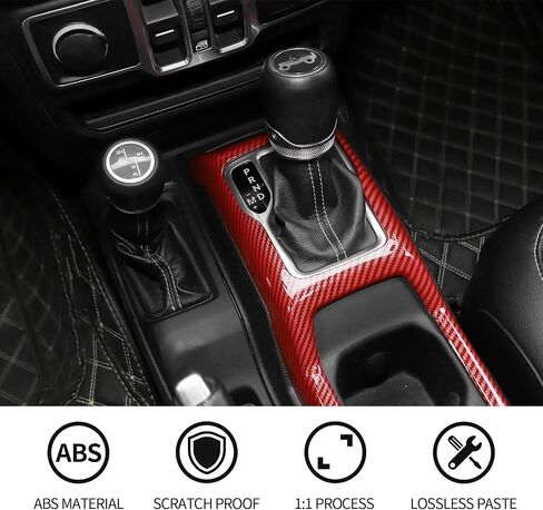RT-TCZ for Jeep JL Gear Shift Cup Holder Panel Trim Cover for Jeep Wrangler JL JLU Gladiator JT 2018-2024 Blue Interior Accessories in Saudi Arabia