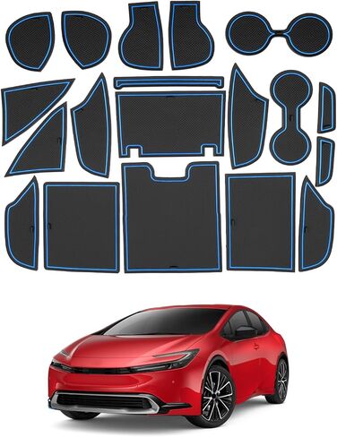 SHAOHAO لـ 2023 2024 Toyota Prius فتحة الباب، لـ 2023 2024 Toyota Prius LE XLE Limited المضادة للغبار فتحة السيارة الحصير Prius 2023 2024 ملحقات فتحة بوابة السيارة حامل الأكواب بطانات وحدة التحكم in Kuwait