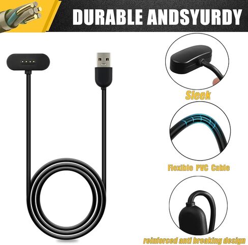 كابل شاحن مغناطيسي متوافق مع ساعة SyncUp Kids الذكية، سلك شحن سيارة USB مريح للخارج بطول 3.3 قدم مناسب لساعة SyncUp Kids، قطعتان in Kuwait