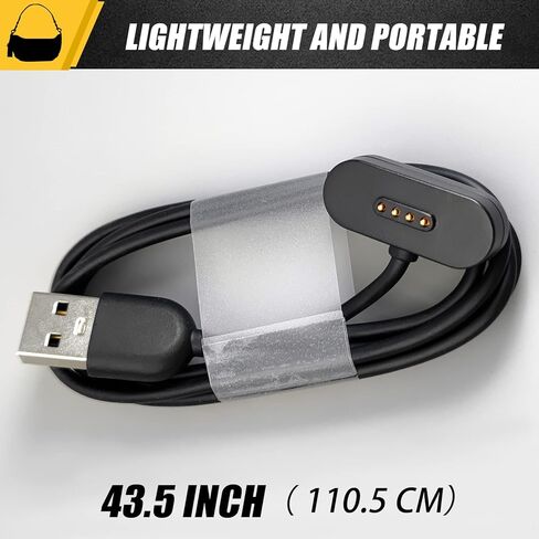 كابل شاحن مغناطيسي متوافق مع ساعة SyncUp Kids الذكية، سلك شحن سيارة USB مريح للخارج بطول 3.3 قدم مناسب لساعة SyncUp Kids، قطعتان in Kuwait