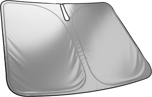 Custom Foldable Windshield Sunshade Compatible with 2016 2017 2018 2019 2020 2021 2022 Nissan Kicks, Made in U.S in Saudi Arabia