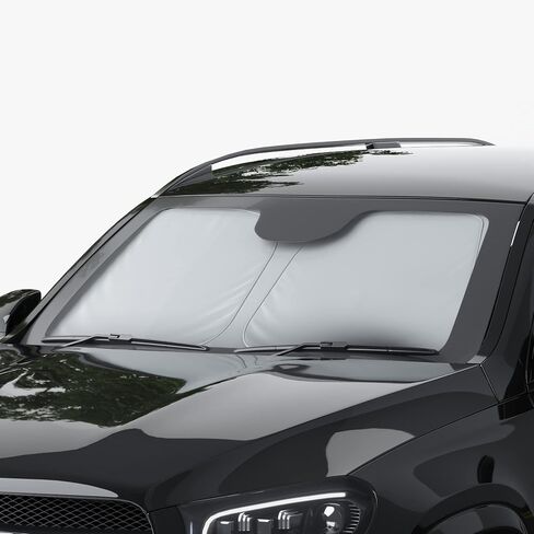 Custom Foldable Windshield Sunshade Compatible with 2016 2017 2018 2019 2020 2021 2022 Nissan Kicks, Made in U.S in Saudi Arabia