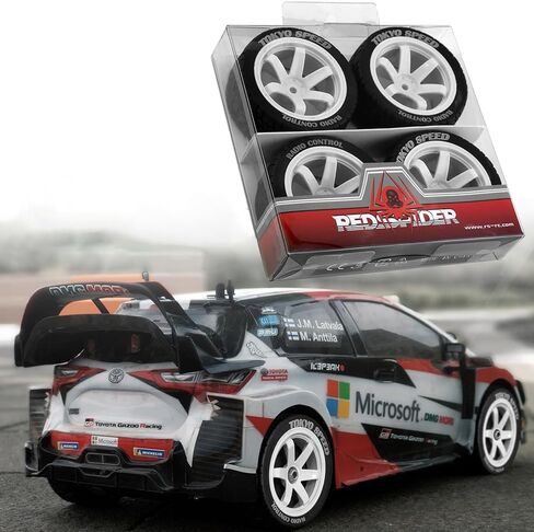 4PCS 1/10 RC Rubber On-Road Tires(6-Spokes) 12mm Hex Plastic Wheel Hub 67mm Wheel Tires Set for 1/10 Traxxas HSP 94122 Kyosho Tamiya FW06 TT02 HPI in Kuwait