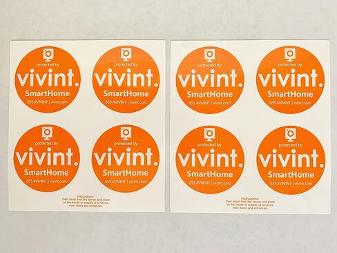 8 Door/Window Stickers Compatible with Vivint Systems in Saudi Arabia