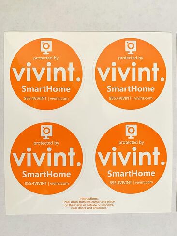 8 Door/Window Stickers Compatible with Vivint Systems in Saudi Arabia