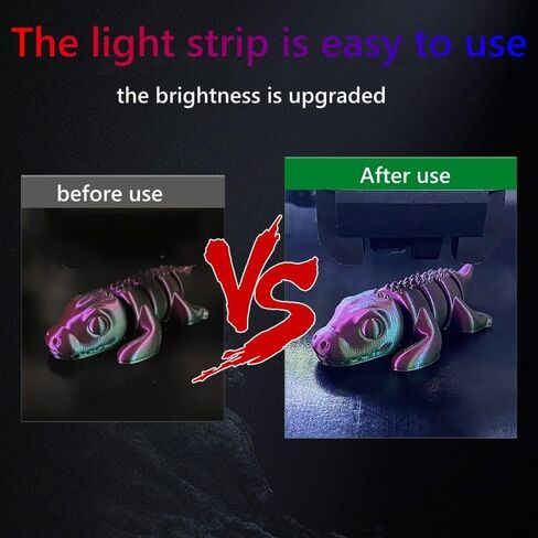 ملحقات الطابعة ثلاثية الأبعاد Ickiya شريط إضاءة LED، مع شريط إضاءة LED للطابعة ثلاثية الأبعاد Banbu Lab P1p P1، ضوء أبيض رائع in Kuwait