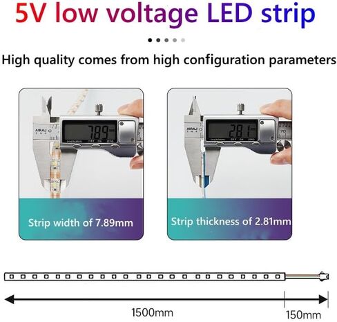 ملحقات الطابعة ثلاثية الأبعاد Ickiya شريط إضاءة LED، مع شريط إضاءة LED للطابعة ثلاثية الأبعاد Banbu Lab P1p P1، ضوء أبيض رائع in Kuwait