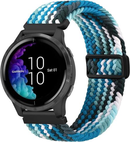 أساور Meliya متوافقة مع Garmin Venu 2 Plus / Venu Sq / Venu Watch Band للنساء والرجال، حزام بديل رياضي من السيليكون الناعم لـ Garmin Vivoactive 5/Vivoactive 3، Forerunner 645/245 Music، Vivomove Sport Smart Watch in Saudi Arabia