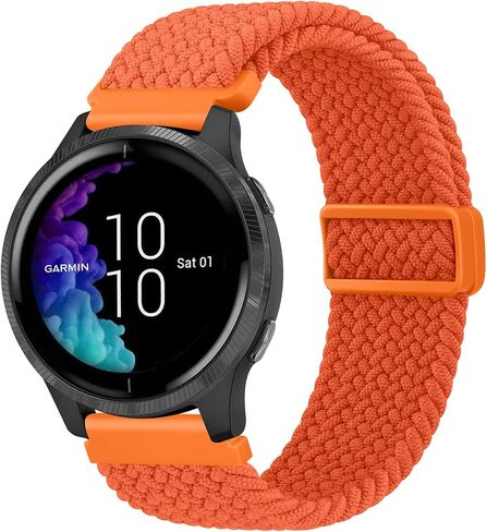 أساور Meliya متوافقة مع Garmin Venu 2 Plus / Venu Sq / Venu Watch Band للنساء والرجال، حزام بديل رياضي من السيليكون الناعم لـ Garmin Vivoactive 5/Vivoactive 3، Forerunner 645/245 Music، Vivomove Sport Smart Watch in Saudi Arabia