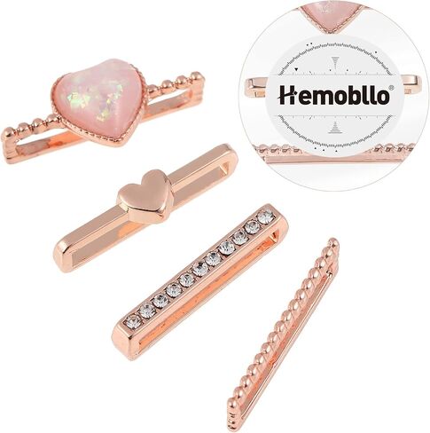 Hemobllo Watch Band Decorative Ring 4 Pack Silicone Watch Band Charm Slide-on Strap Accessories for Smartwatch Straps Easy Install Ornament for Daily Wear in Saudi Arabia