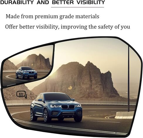 استبدال زجاج مرآة الجانب الأيمن للركاب لمرايا فورد إسكيب 2017 2018 - زجاج مرآة محدب ساخن للرؤية الجانبية مع حامل خلفي GJ5Z17K707A in Kuwait