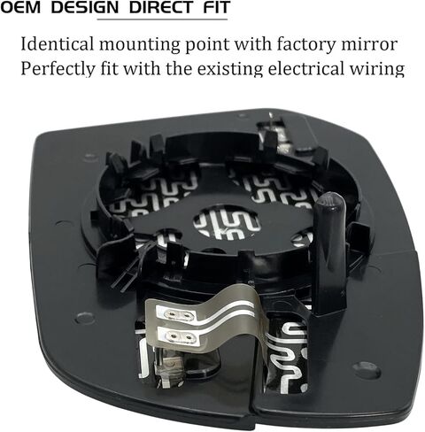 استبدال زجاج مرآة الجانب الأيمن للركاب لمرايا فورد إسكيب 2017 2018 - زجاج مرآة محدب ساخن للرؤية الجانبية مع حامل خلفي GJ5Z17K707A in Kuwait