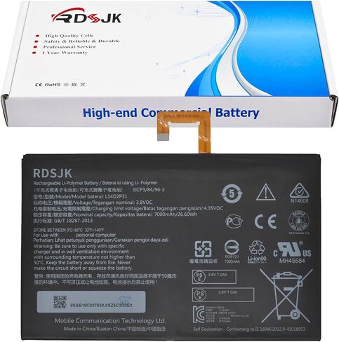 L14D2P31 بطارية كمبيوتر محمول لينوفو تبويب 2 A7600-F A10-70F Tab2 A10-30 A10-30L A10-30F A10-70 A10-70L A10-70LC 10 زائد اللوحي TB2-X30 TB2-X30F TB2-X30L TB2-X30M SB18C03763 3.8V 7000 مللي أمبير 26.6 واط في الساعة مع الأدوات in Saudi Arabia