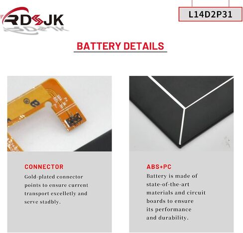 L14D2P31 بطارية كمبيوتر محمول لينوفو تبويب 2 A7600-F A10-70F Tab2 A10-30 A10-30L A10-30F A10-70 A10-70L A10-70LC 10 زائد اللوحي TB2-X30 TB2-X30F TB2-X30L TB2-X30M SB18C03763 3.8V 7000 مللي أمبير 26.6 واط في الساعة مع الأدوات in Saudi Arabia