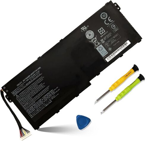 بطارية كمبيوتر محمول AC16A8N 69W لشركة أيسر أسباير V15 V17 Nitro BE VN7-593G VN7-593G-54L3 V17 VN7-793G Nitro Black Edition Series 4ICP7/61/80 15.2 فولت 4605 مللي أمبير في الساعة 4 خلايا in Kuwait