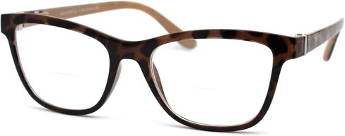 SA106 Womens Horn Rim Rectangular Bi-focal Reading Glasses in Saudi Arabia
