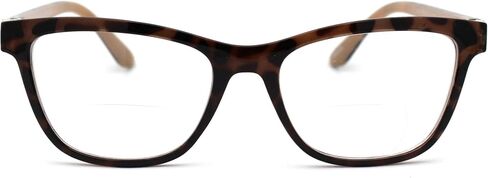 SA106 Womens Horn Rim Rectangular Bi-focal Reading Glasses in Saudi Arabia